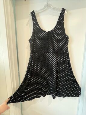 Black & White Polka Dot Mini Dress